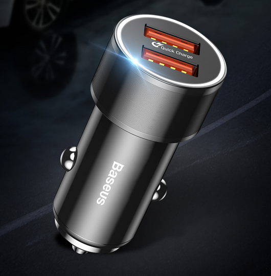 Cargador de Auto Dual USB QC3.0 36W - Carga Rápida Flash - Image 12
