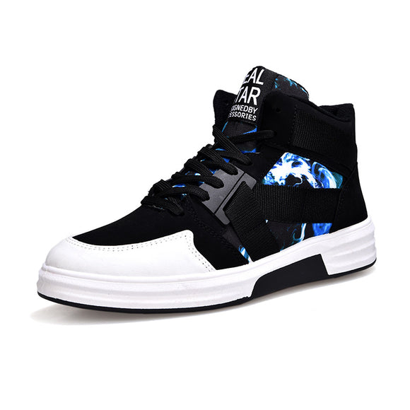 Zapatos de Camuflaje Altos con Cordones