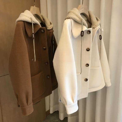 Abrigo de Lana Acolchado con Capucha - Diseño Patchwork Exclusivo para Otoño e Invierno - Image 15