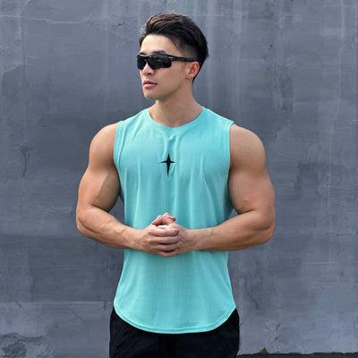 Camiseta Ajustada sin Mangas para Hombre - Image 11