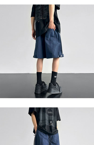Pantalones Cortos Cargo Impermeables Hombre Ajuste Relajado - Image 14
