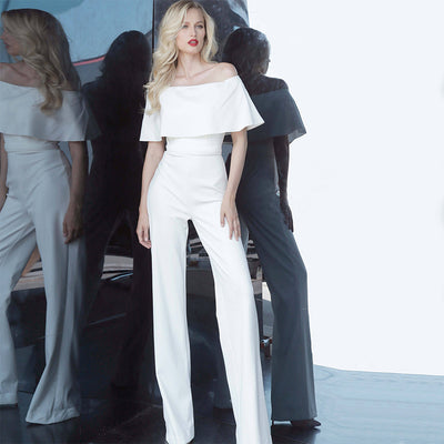 Jumpsuit Asimétrico Hoja de Loto para Mujer