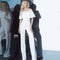 Jumpsuit Asimétrico Hoja de Loto para Mujer