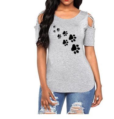 Playera Cuello Redondo con Estampado de Corazones - Image 6