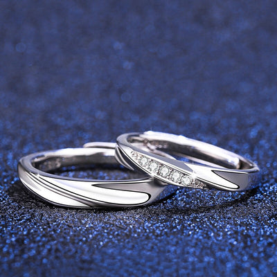 Anillo Ajustable Chapado en Platino y Plata Fina - Image 7