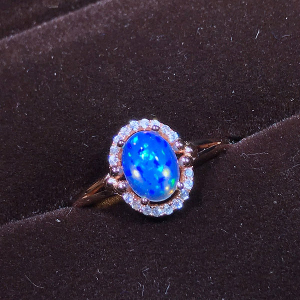 Anillo de Plata 925 con Ópalo Natural - Diseño Elegante para Mujer - Image 9