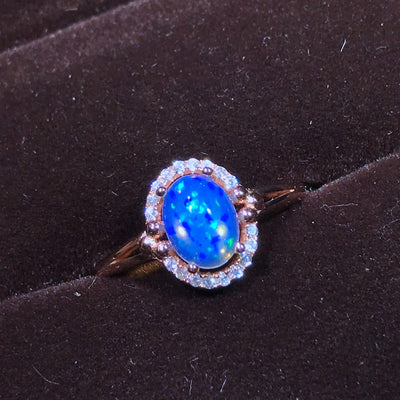 Anillo de Plata 925 con Ópalo Natural - Diseño Elegante para Mujer - Image 9