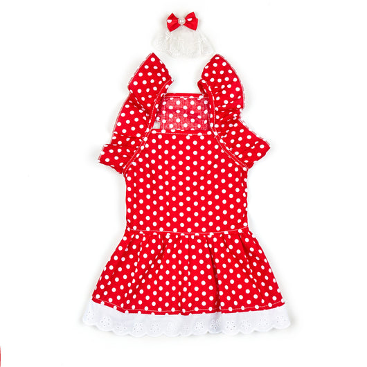 Vestido Princesa para Perro con Lunares Blanco y Negro - Image 10
