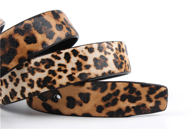 Cinturón de Cuero Estampado Leopardo para Mujer - Image 7