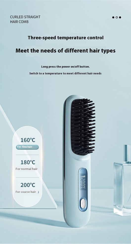 Peine Alisador Eléctrico con Cerámica Recargable Portátil - Image 8