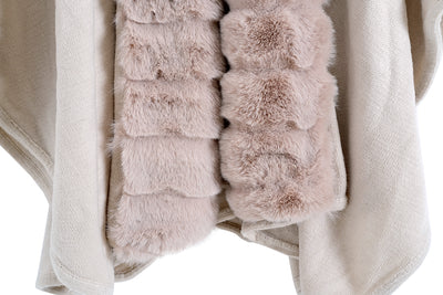 Abrigo de Punto Oversized con Cuello de Conejo Artificial - Image 22