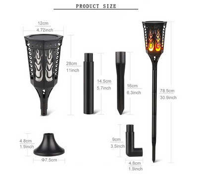 Antorcha Solar LED 96 Luces - Iluminación Exterior Resistente al Fuego - Image 13