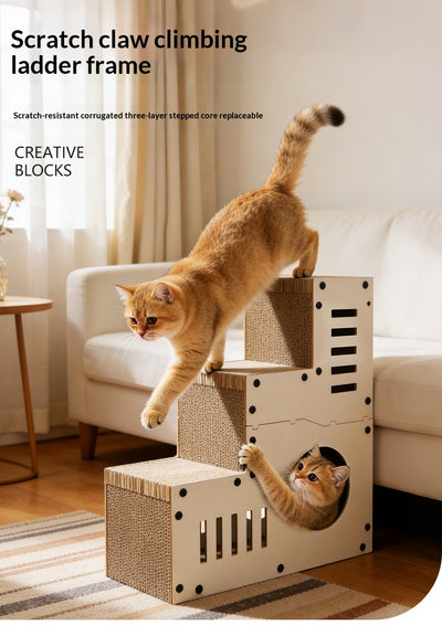 Rascador Ondulado Multifuncional para Gatos - Image 12