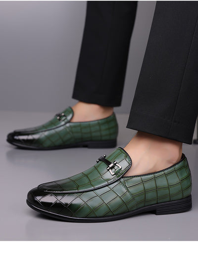 Zapatos de Cuero Ligeros Talla Grande Estilo Cuadros Lujo Premium - Image 19