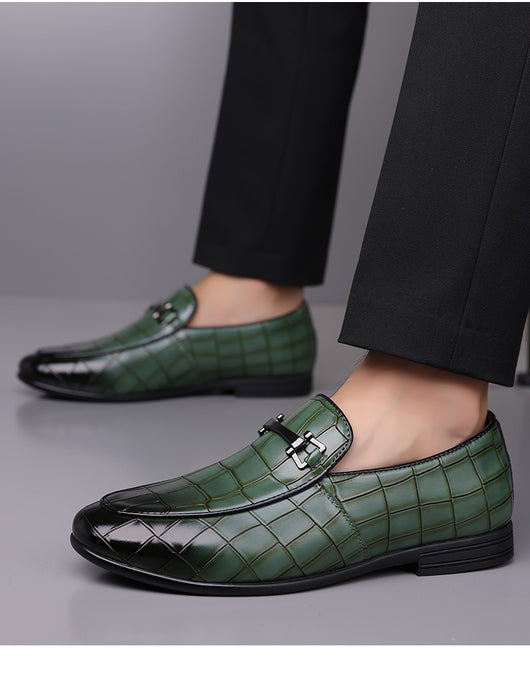 Zapatos de Cuero Ligeros Talla Grande Estilo Cuadros Lujo Premium - Image 19