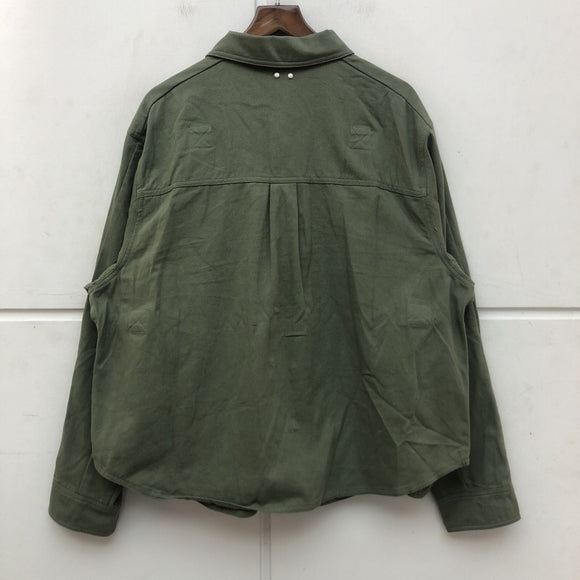 Chaqueta Camisa Suelta con Corte Tridimensional y Botones para Hombre y Mujer