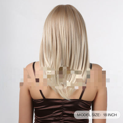 Peluca Rubia Mechas Voluminosas Largo Medio Liso para Mujer - Image 10