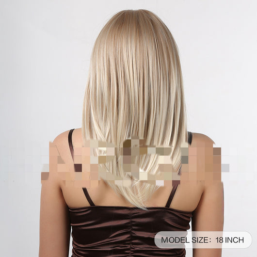 Peluca Rubia Mechas Voluminosas Largo Medio Liso para Mujer - Image 10