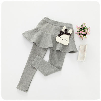 Leggins Infantiles con Falda de Encaje Algodón para Niñas - Image 6