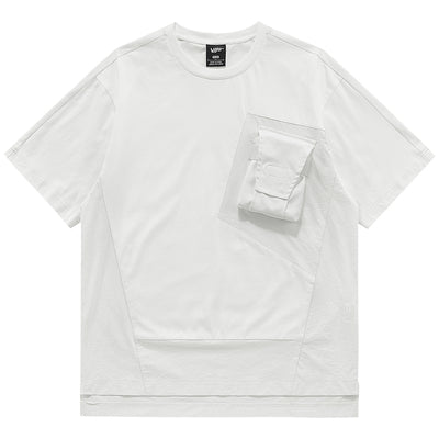 Playera Holgada para Hombre con Diseño Patchwork Moderno - Image 3