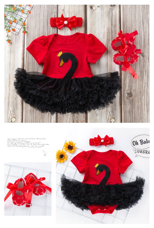 Conjunto de 3 Piezas para Bebé: Vestido, Zapatos y Accesorios para el Cabello - Image 10