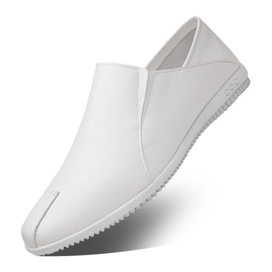 Zapatos de Cuero para Hombre Blanco - Estilo Moderno y Versátil - Image 10
