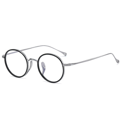 Lentes Retro de Titanio Puro - Marco Redondo Vintage - Image 6