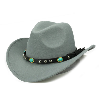 Sombrero Jazz Unisex Otoño Invierno con Ribete Remachado - Image 9