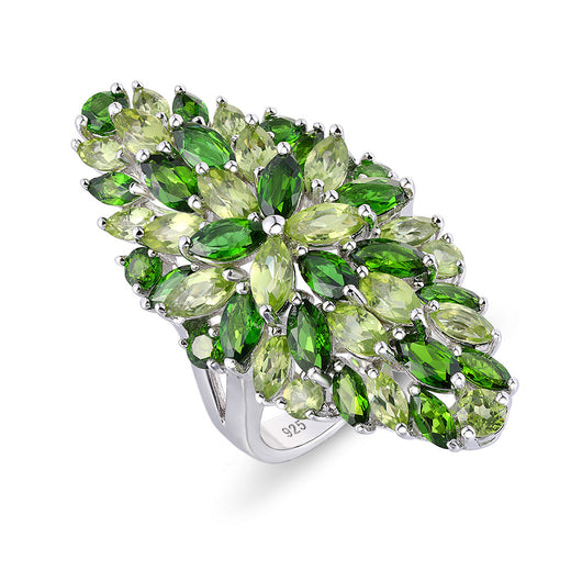 Anillo de Peridoto con Incrustaciones de Piedras Preciosas Ambilight - Image 9
