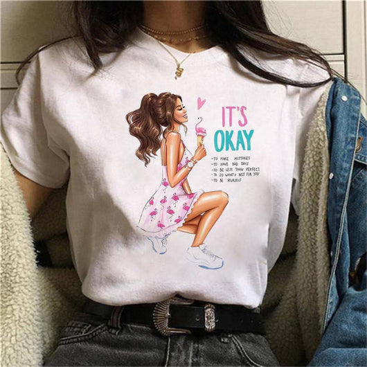 Playera Blanca Estampada para Mujer - Image 26