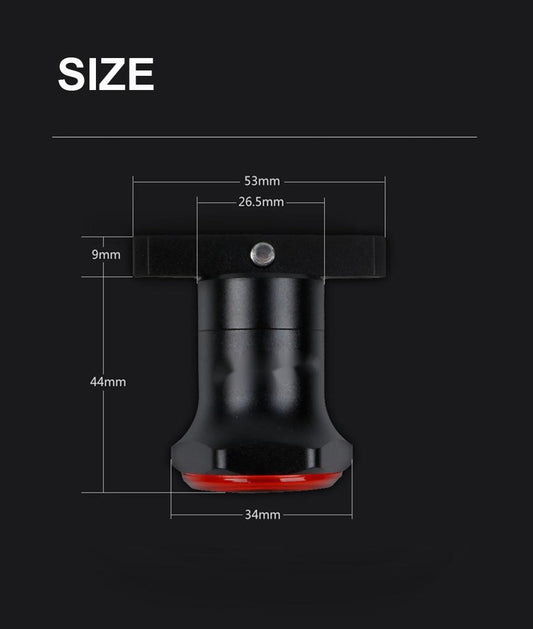 Luz Trasera LED Personalizada para Bicicleta - Seguridad Nocturna - Image 2