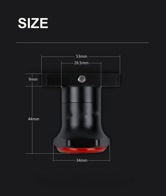 Luz Trasera LED Personalizada para Bicicleta - Seguridad Nocturna