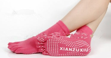 Calcetines de Yoga con Dedos Separados - Algodón Premium con Masaje y Estampado - Image 14