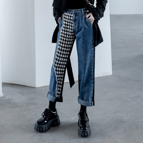Pantalones Jeans Rectos Anchos y Cropped para Mujer
