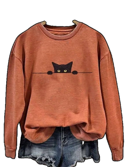 Blusa Suelta de Manga Larga con Diseño Estampado - Image 4