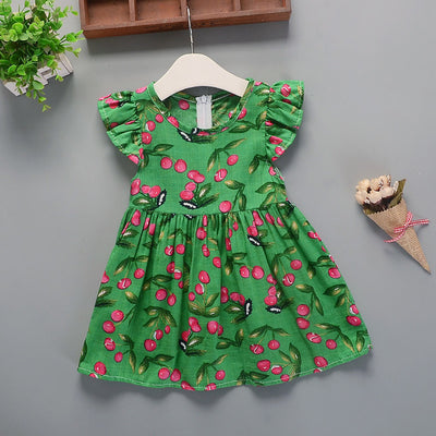 Vestido Infantil Algodón Floral Estampado para Verano - Image 20