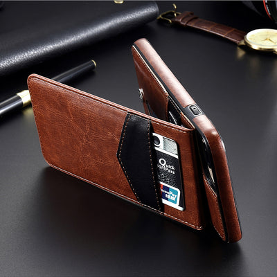 Funda Cartera de Cuero Retro Compatible con iPhone 8, 7, 6S, 6 Plus con Ranuras para Tarjetas - Image 3