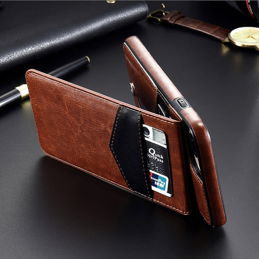 Funda Cartera de Cuero Retro Compatible con iPhone 8, 7, 6S, 6 Plus con Ranuras para Tarjetas - Image 3