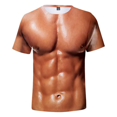 Camiseta Estampada Cuello Redondo Manga Corta 3D - Image 9