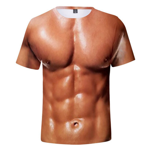 Camiseta Estampada Cuello Redondo Manga Corta 3D - Image 9