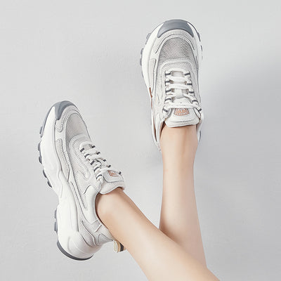 Tenis Gruesos Coreanos para Mujer - Sneakers Versátiles con Plataforma Gruesa - Image 15