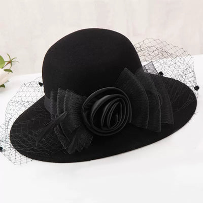 Boina de Lana con Malla Francesa Elegante