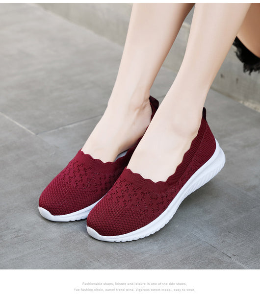 Zapatos Deportivos Tejidos Voladores Talla Grande para Mujer - Image 26