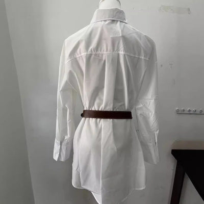 Vestido Camisero Blanco para Mujer - Colección Otoño - Image 8
