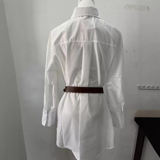 Vestido Camisero Blanco para Mujer - Colección Otoño - Image 8