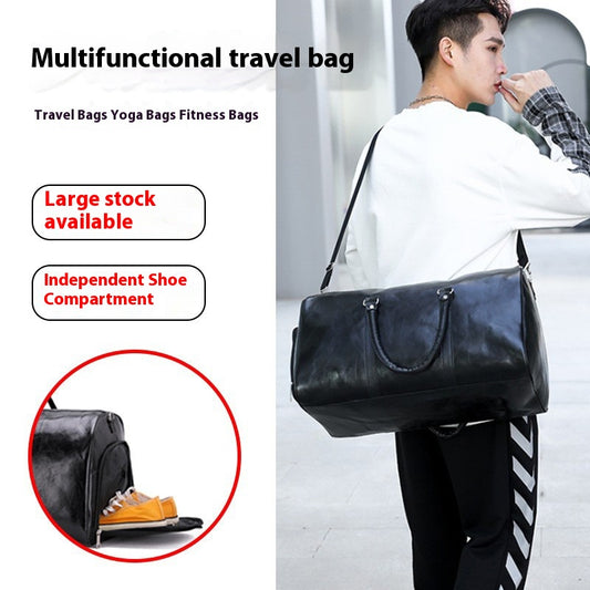 Maleta de Viaje Ejecutiva PU Capacidad Grande - Bolsa Retro para Viajes Cortos