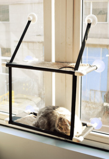 Hamaca Colgante para Gatos con Ventosas - Cama Nido Doble Capa - Image 4