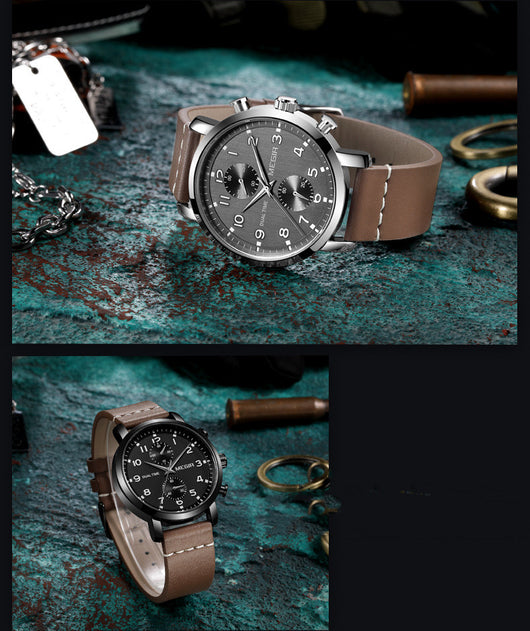 Reloj Deportivo de Acero Inoxidable con Cronógrafo de Cinco Manecillas - Image 3