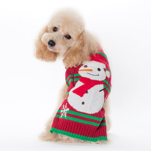 Ropa Navideña para Perros Pequeños con Pompones - Image 4