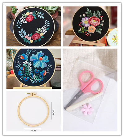 Kit de Costura para Cuadro Tridimensional con Flores Artesanales - Image 39